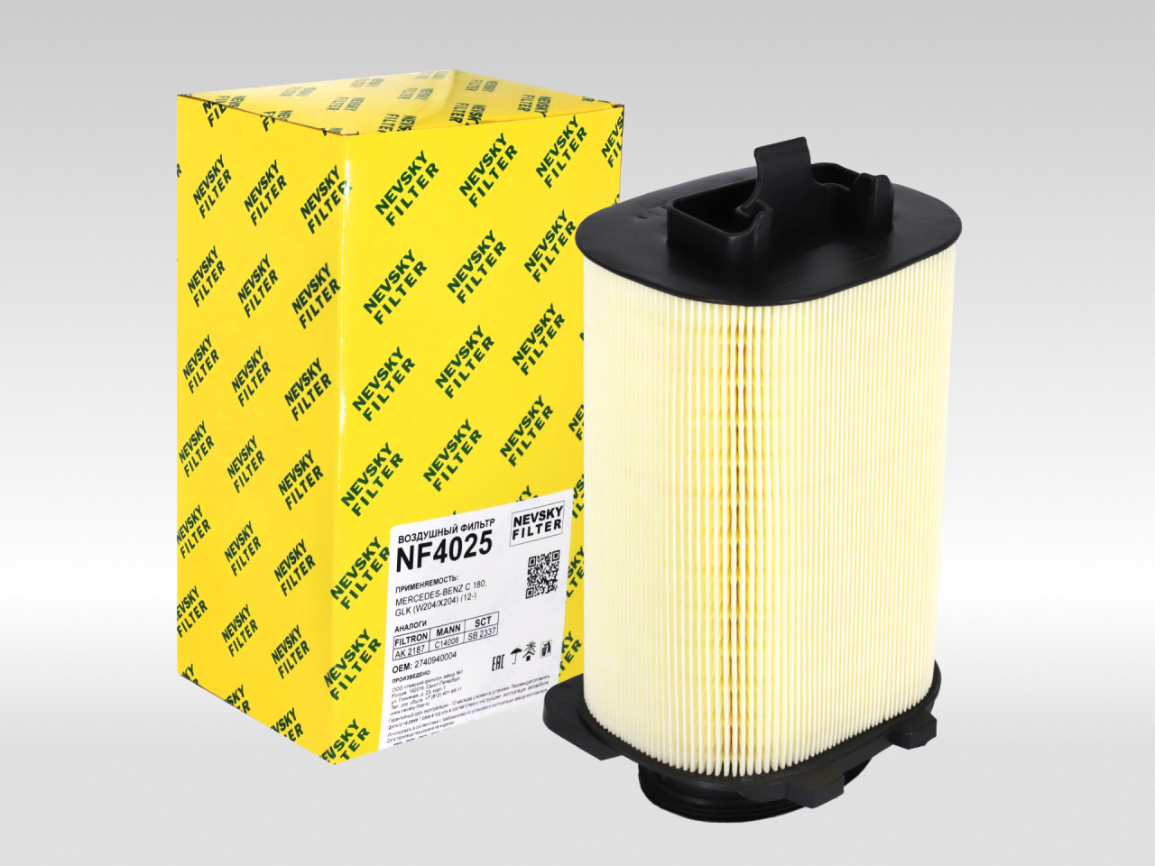 Воздушный фильтр фильтр NEVSKY FILTER NF4025